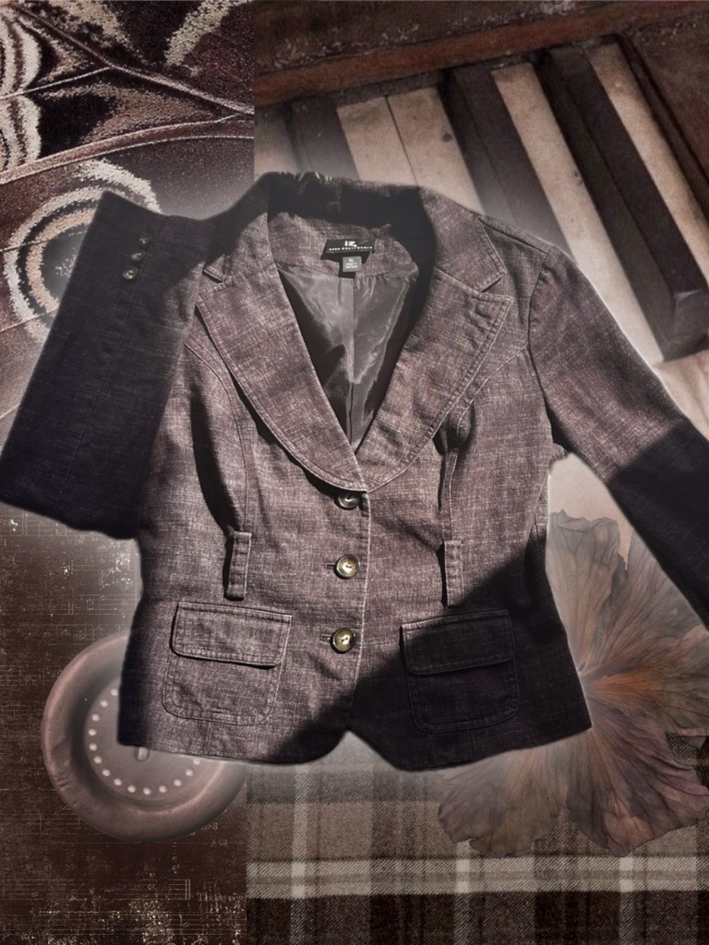 IZ Byer California Dark Brown Blazer